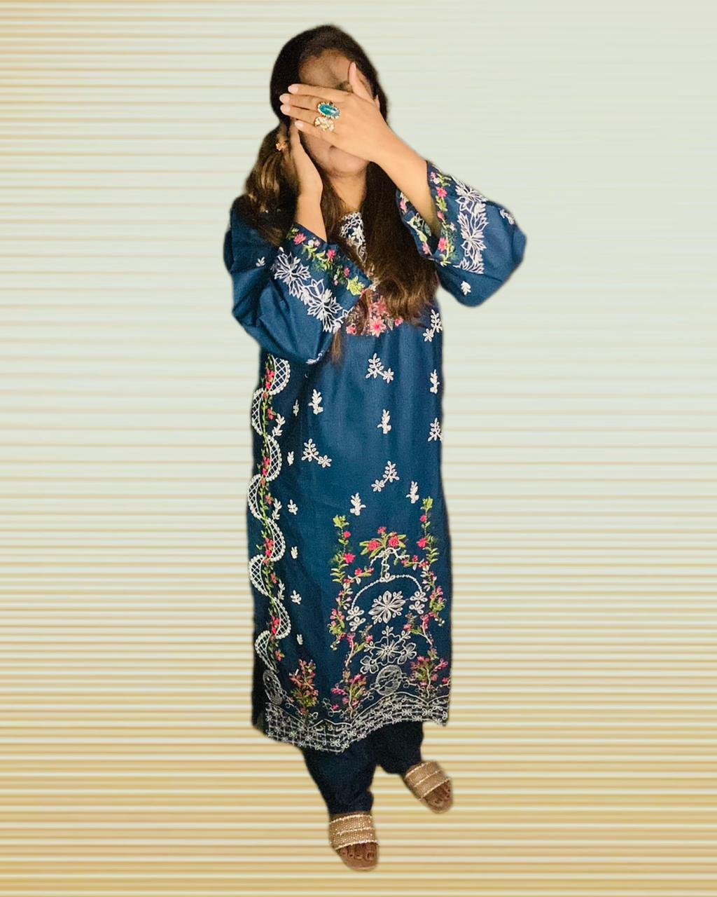 2 Piece Embriodered Suit FW25-09