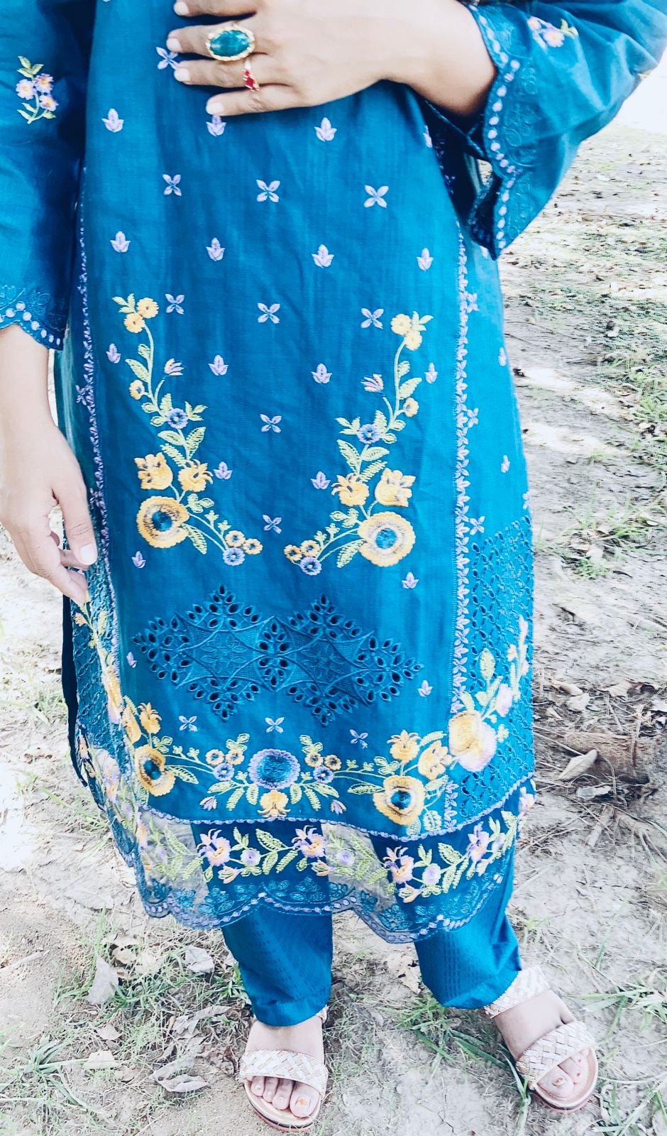 2 Piece Embriodered Suit FW25-04